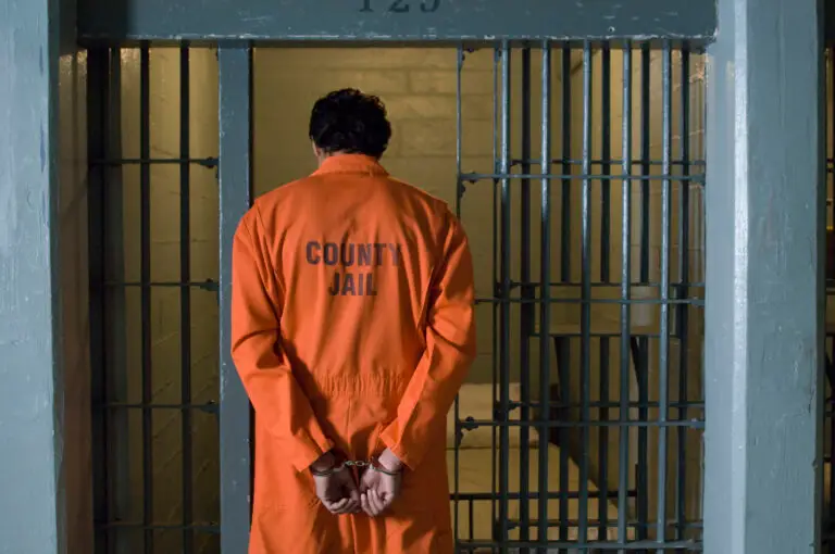 clark county jail inmate in orange clothing